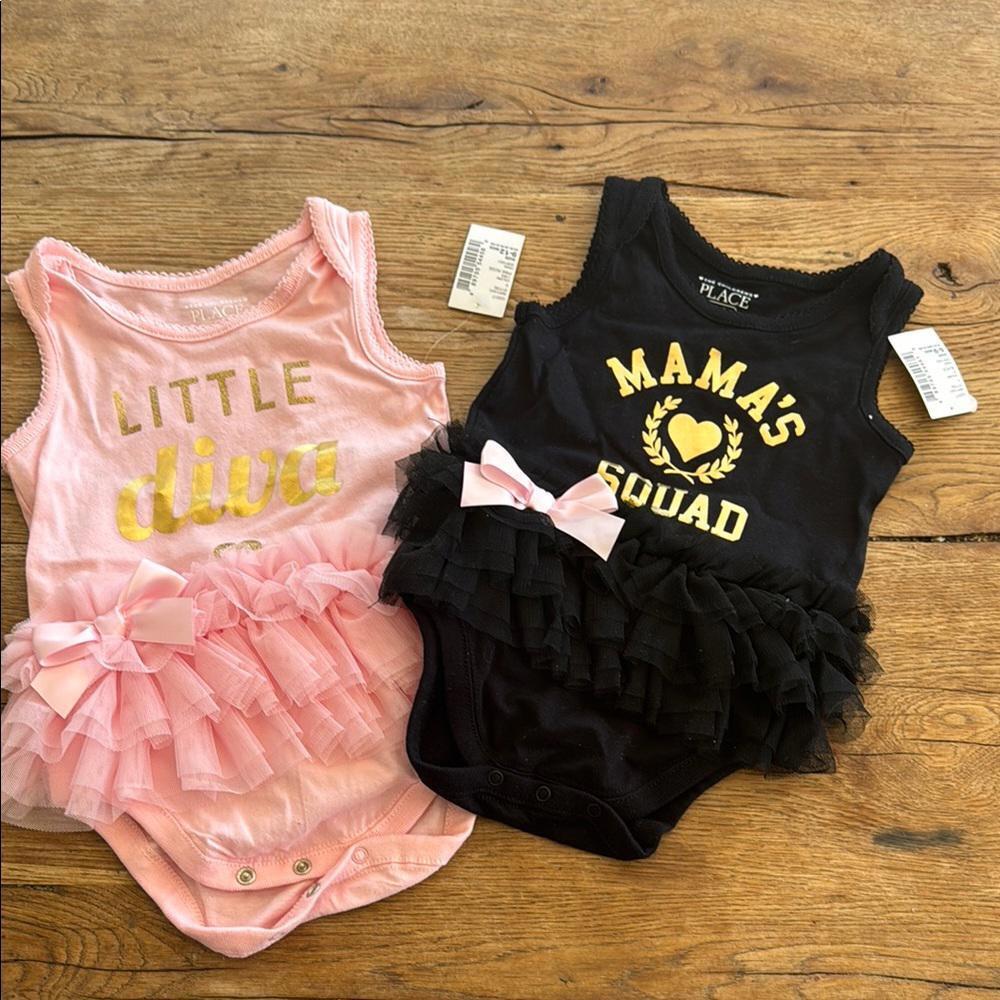 THE CHILDRENS PLACE ONE PIECE TUTU LOT OF TWO